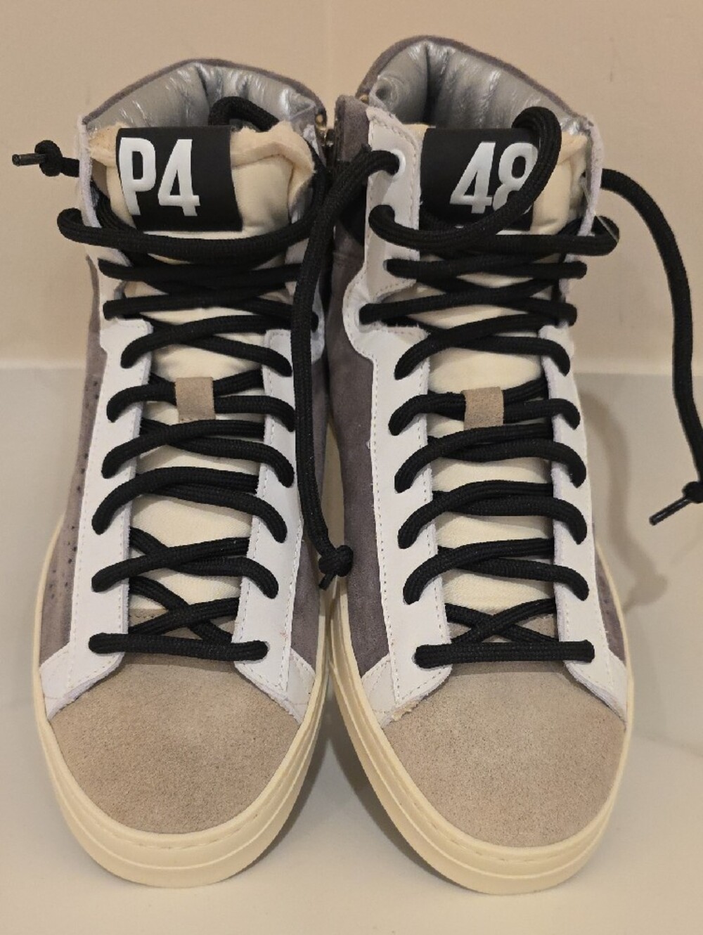 NEW RARE $325 P448 MEN'S TAYLOR CHESS HIGH TOP SUEDE SNEAKER SHOES SIZE 41
